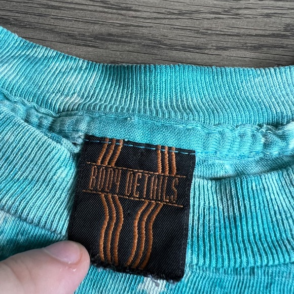 VTG Floral T Shirt Fits Medium Thrashed Single Stitch Distressed 90s Made in USA - Picture 4 of 10